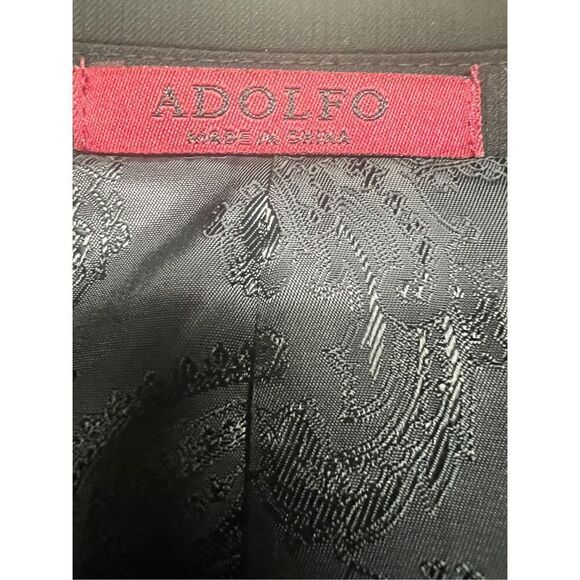 Adolfo Mens Slim Fit * Black * Blazer Sz 44 NWT - Picture 6 of 10